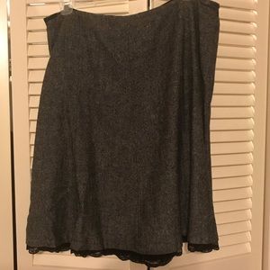 Liz Claiborne gray wool skirt